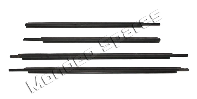 JVL Black Rubber Floor Mat Set For Ford Mondeo MK3 (2001-2007) – 4 Piece, Right Hand Drive Only