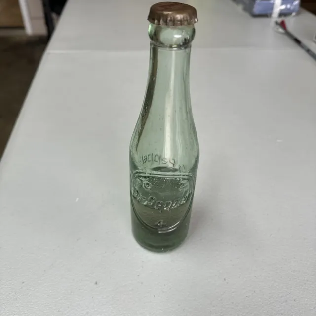 Vintage Imprinted Green 1956 DR PEPPER 10 2 4 Bottle 6 fl. oz. With Cap