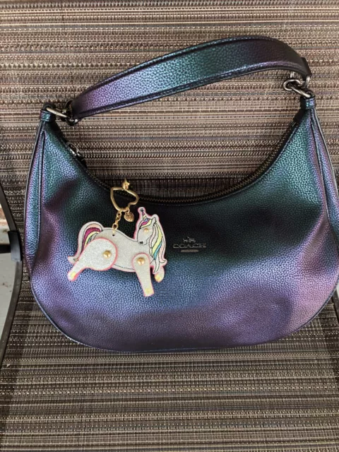 COACH EAST WEST HARLEY HOLOGRAM HOLOGRAPHIC IRIDESCENT PURSE BAG