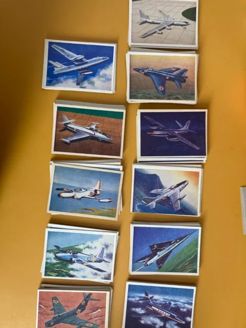 jet aircraft of the world Master Vending 1958 -  Pick The Cards You Need