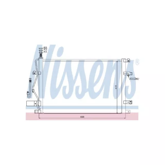 Genuine Nissens A/C Air Con Condenser - 94525