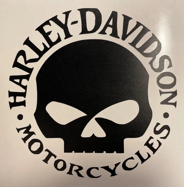 HARLEY SKULL LOGO Vinyl Decal Motorcycle Helmet Decal Harley
