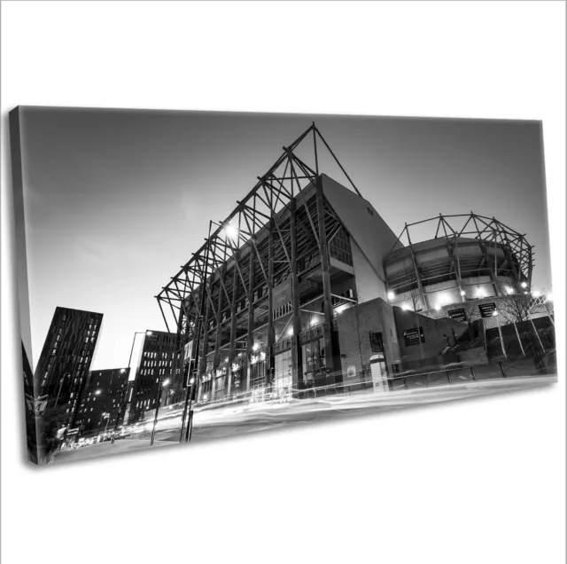 St James Park Newcastle Canvas Print Panoramic Framed Wall Art  91x40cm