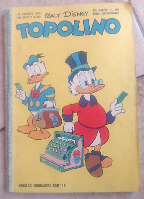 Fumetto TOPOLINO n. 203 del 25/1/1959 -Ed. Mondadori - Quindicinale