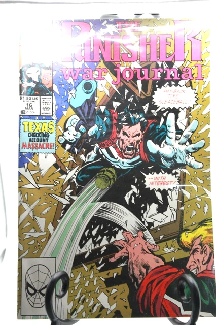 Punisher War Journal #16 (1988 Series) Vol. 1 Marvel Comic Book March 1990