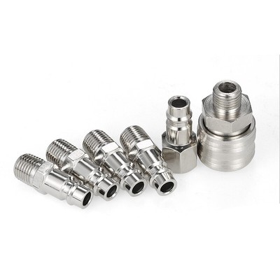 BSP 1/5PCS Air Ligne Fixations Tuyau Compresseur Outils Connecteur 0.6cm Mâle Bsp 