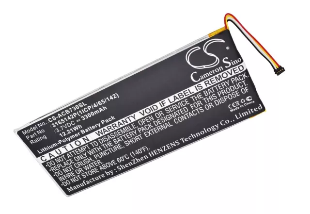 BATTERIE 3300mAh Type 3165142P MLP2964137 For ACER Iconia One 7 B1-730