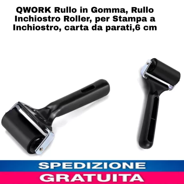 Rullo in Gomma,Rullo Inchiostro Roller,x Stampa a Inchiostro,carta da Parati 6cm