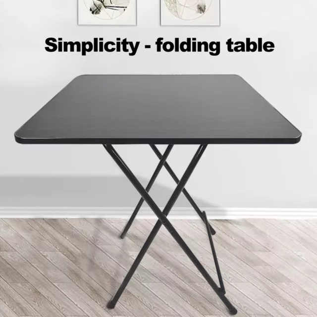 Space Saving Kitchen Table Wood Dining Room Breakfast Cafe Square Folding Desk 2