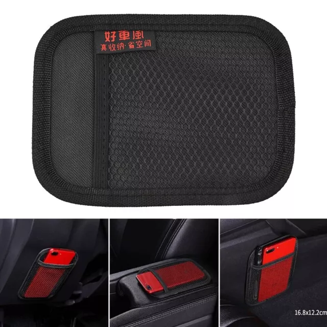 1pcs Auto&Car Seat Side Storage Mesh Net Pouch Bag Phone Holder Pocket Organizer