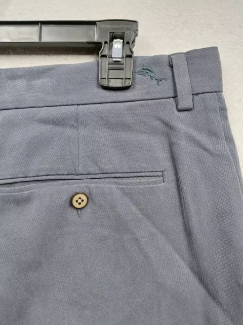 TOMMY BAHAMA SILK Cotton Shorts Mens Size 34 Blue Casual Dressy Chino ...
