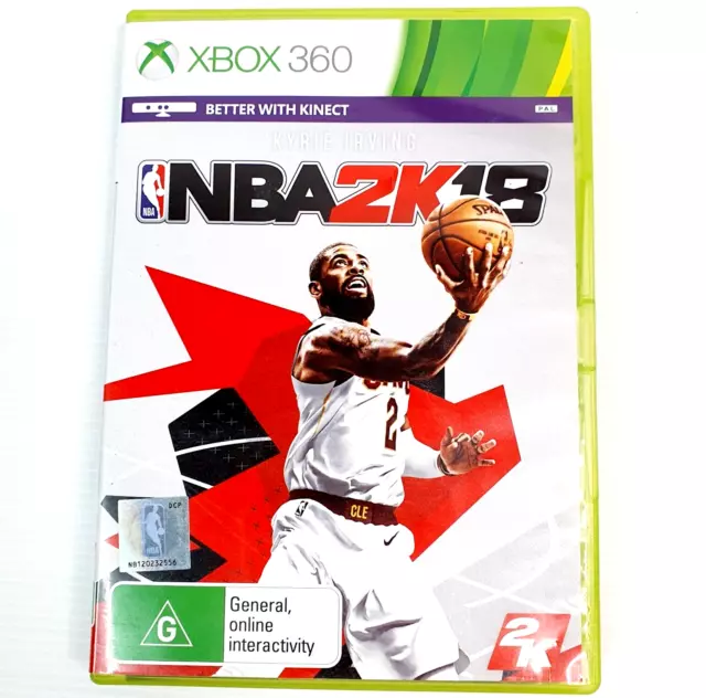 NBA 2K18 KYRIE Irving Microsoft Xbox 360 Video Game Rare