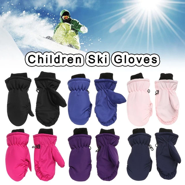 Children Ski Gloves Windproof Waterproof Snow Snowboard Long-sleeved Mitten