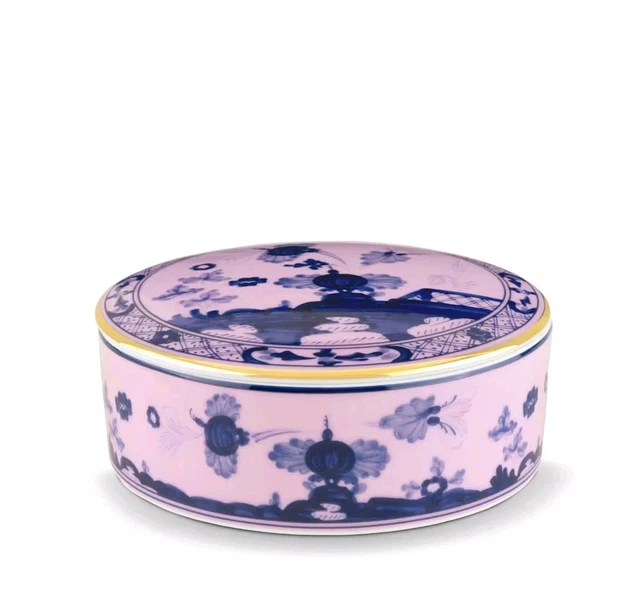 Purple mauve flat plate in porcelain | GINORI 1735 Purple mauve flat plate in porcelain | GINORI 1735
