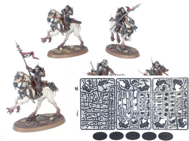 40K WARHAMMER DEATH Riders Cavalry 5 Models Korps Of Krieg On Sprues ...