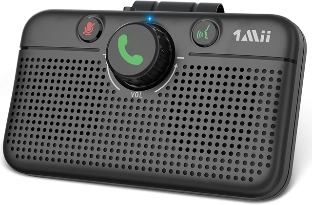 Vivavoce Auto Bluetooth 5.1 Con Supporto Siri E Google Assistant - Altoparlante 6W, Accensione Automatica