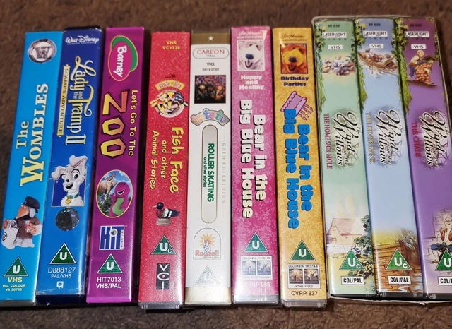 VTG KIDS VHS Bundle Bear in the Big Blue House, Rosie & Jim, Disney ...