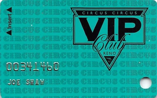 Circus Circus Casino - Reno, NV - Rare 1st Issue Slot Card