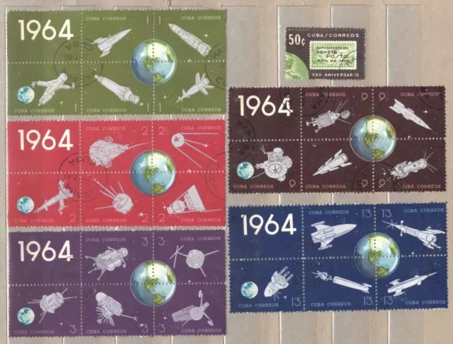 Room. Set of Havana Stamps with Various Space Programs. Fo