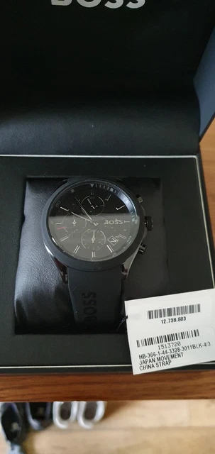 Hugo boss velocity watch black deals