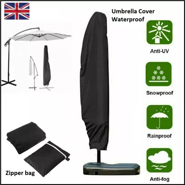 Parasol Banana Umbrella Cover Waterproof Outdoor Cantilever Garden Patio Shield