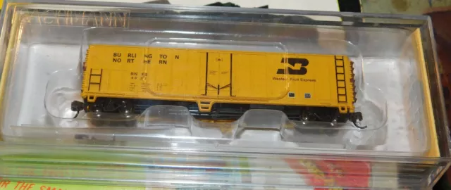 Bachmann 17951 50' Steel Reefer Burlington Northern Bnfe 9037 N Gauge