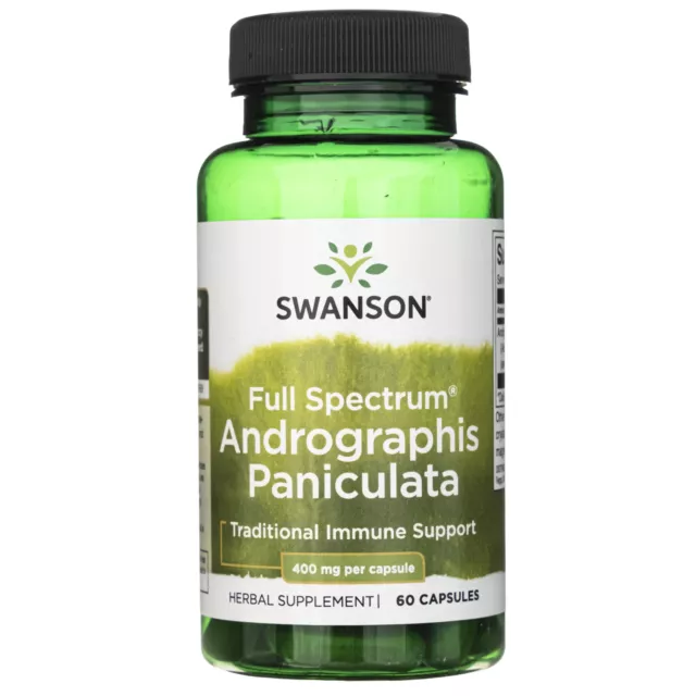 Swanson Vollspektrum Andrographis Paniculata 400 mg, 60 Kapseln