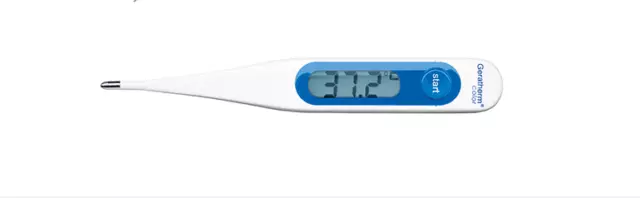 Geratherm Farbdigitales Thermometer | quecksilberfrei | Made in Germany | BLAU