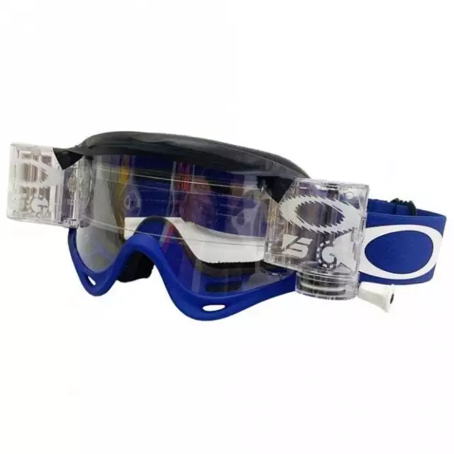 Oakley O-Frame mit GT Roll-Off System MX Motocross Brille (MOTORRAD blau)