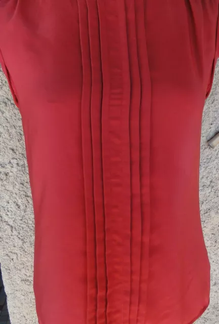 Chemisier rouge camaieu best sale