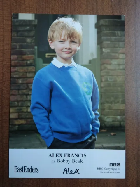 ALEX FRANCIS *Bobby Beale* EASTENDERS HAND SIGNED AUTOGRAPH CAST CARD FREE POST