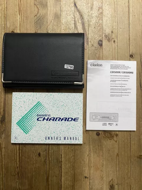 03-07 DAIHATSU CHARADE OWNERS HANDBOOK MANUAL PACK & WALLET Print 2003 Ref12790