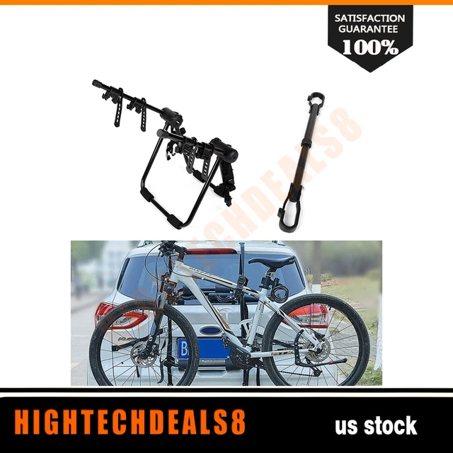 2-BIKE HITCH RACK+1 Bike Adjustable Frame Top Tube Adapter Universal ...