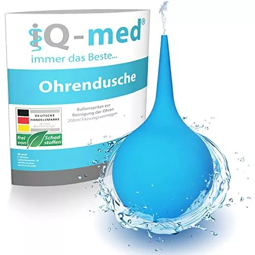 iQ-med Ohrenreiniger 200ml | Ohrenschmalzentferner aus medizinischem Silikon ...