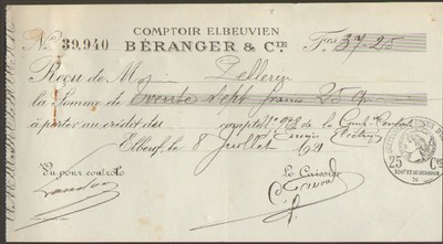 76 ELBEUF COURRIER VICTOR DRUEL FOURNITURES POUR USINES ETS PELLERIN 1921 