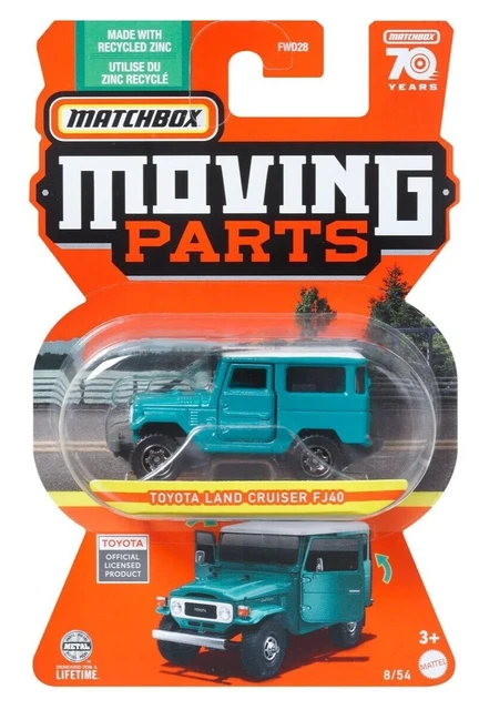 2023 Matchbox Moving Parts Toyota Land Cruiser FJ40 1:64 Die-cast Cars Model Toy