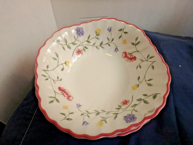 7 Summer Chintz bowls, Johnsons Brothers, Square Soup Cereal Bowls