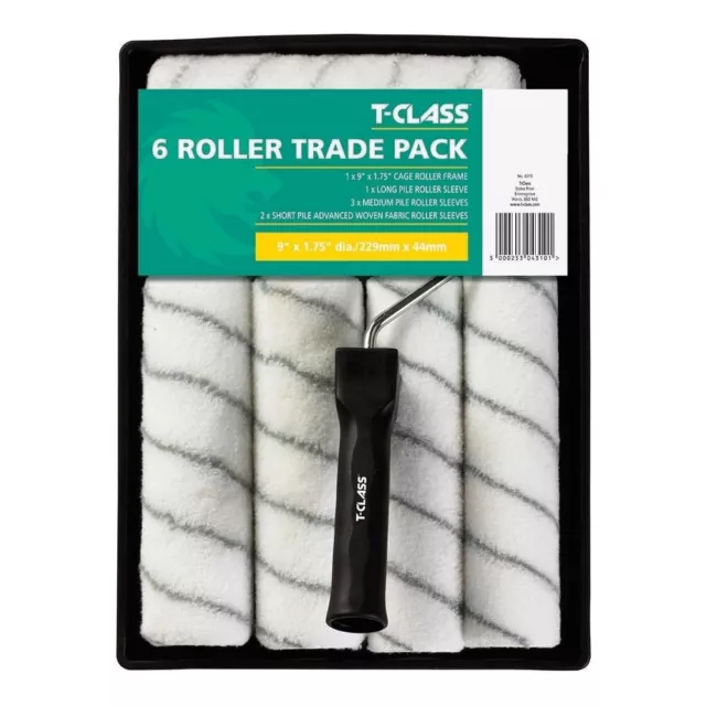 #Harris 4310 T Class Delta Paint Roller And Tray Set With 6 Sleeves 9" x 1.3/4"