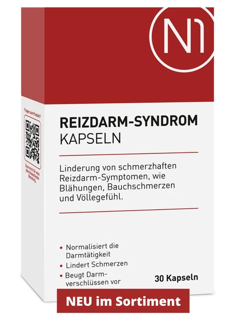 N1 Reizdarm Kapseln 30 St. - [Medizinprodukt] - Lindert schmerzhaften Reizdarm