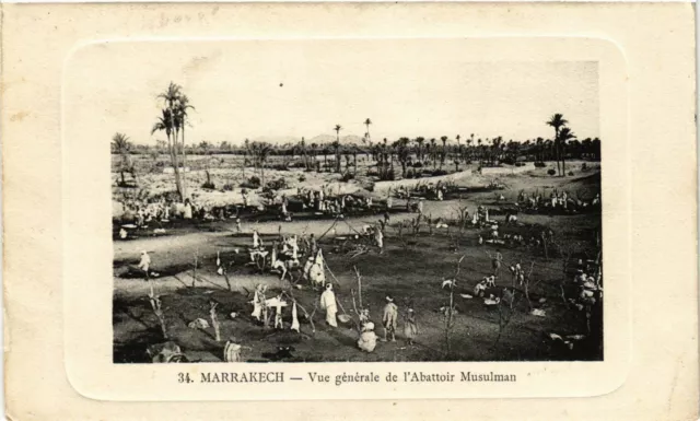 CPA AK Marrakech - Vue Generale de l'Abattoir Musulman MAROC (963647)