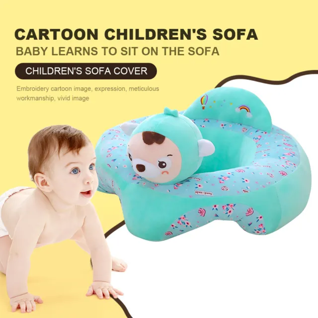 Cartoon Baby Arm Chair Washable No Filler Baby Sofa Cover Soft for Children Gift 2