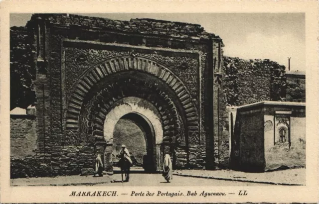 CPA AK MAROC MARRAKECH Porte des Portugais (10872)