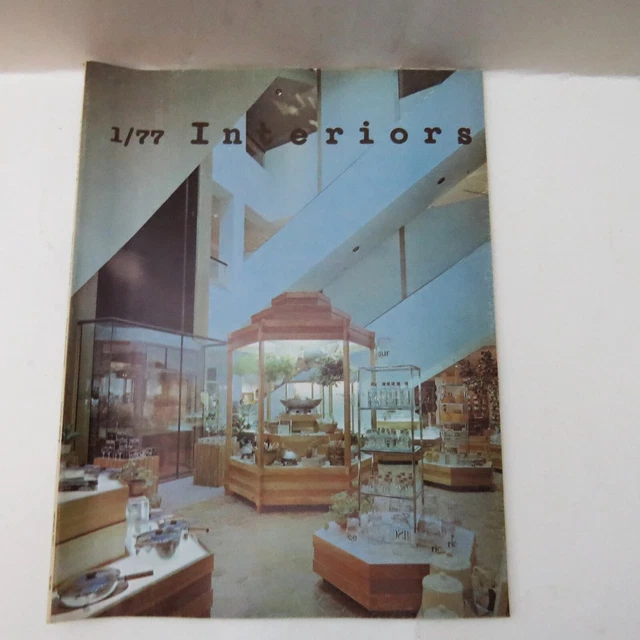 VINTAGE INTERIORS MAGAZINE January 1977 Bulgari New York £6.11