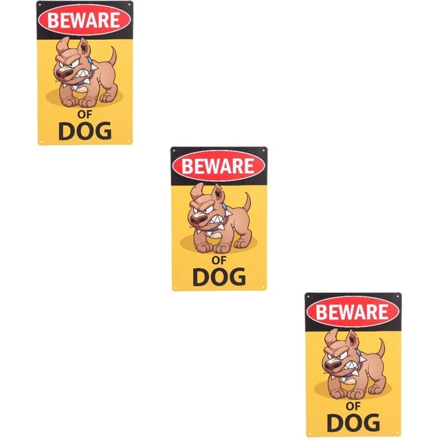 3x No Solicitar Advertencia Señal Advertencia Rottweiler Decoraciones