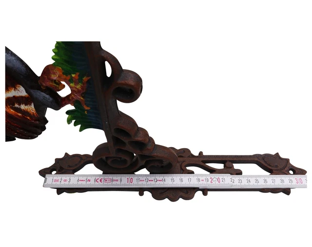 Campana de pared timbre de puerta hierro fundido gallo decoración estilo antiguo 3