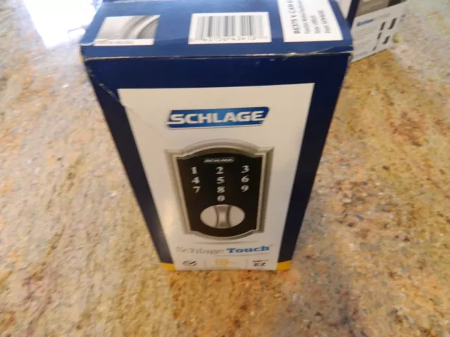 Schlage BE375 CEN 619 Touch Century Deadbolt, Electronic Keyless Entry Lock