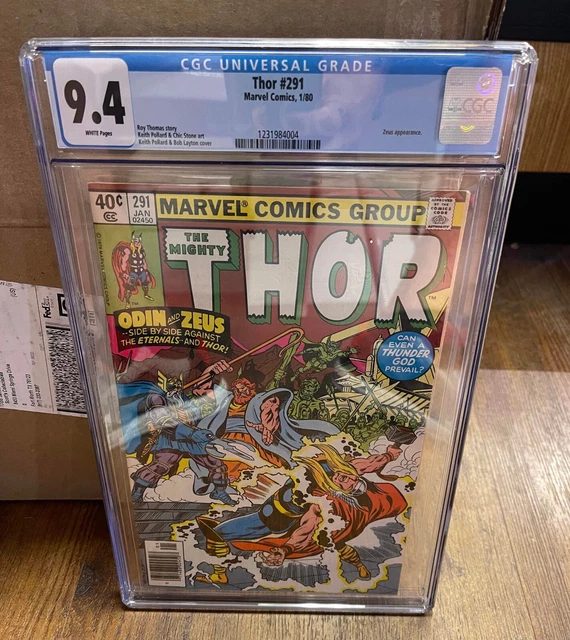 The Mighty Thor #291 Marvel Comic Book 1980 CGC 9.4 Odin & Zeus