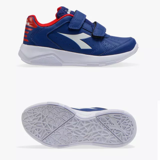 Diadora Eagle 2 Sl Jr V Blu Scarpe Sportive Bambini  Da Ginnastica  A Strappo