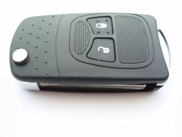 2 Tasten Flip Key Case Upgrade für Chrysler Dodge Jeep Fernbedienung Schlüsselanhänger 3