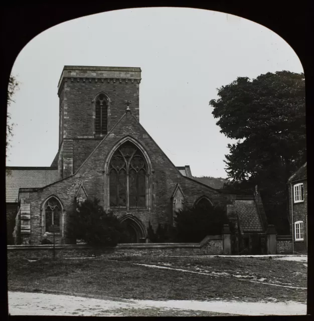 Antike Magische Laterne Schiebe Kirche In Welton C1899 Viktorianisches Foto Nr Hull